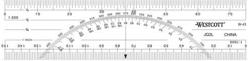 Protractor WESTCOTT W 43